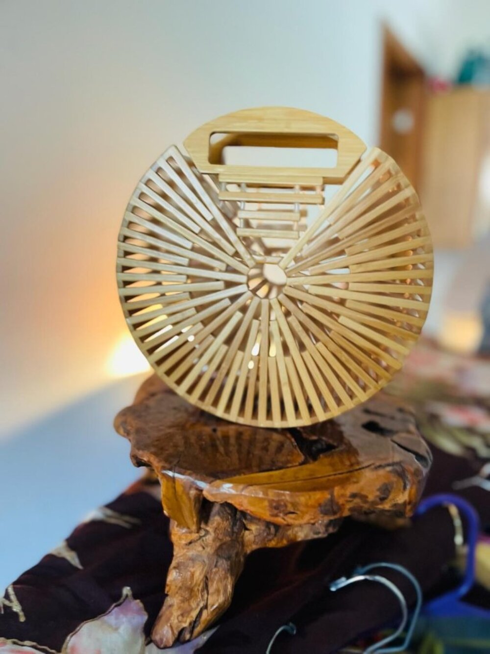 OneMango Boho Bamboo Beach Bag-OS